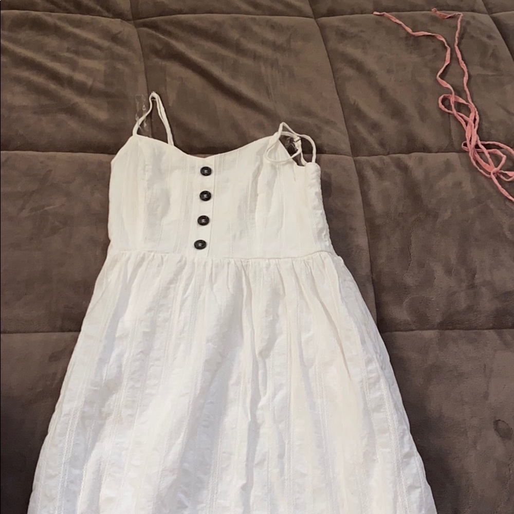 white mid dress